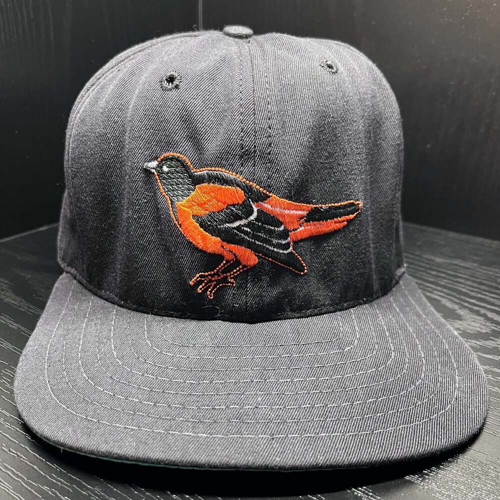 Vintage New Era Baltimore Orioles Snapback Hat Green Underbrim Made in USA S/M